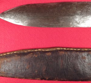 Confederate “D” Guard Bowie Knife with Scabbard